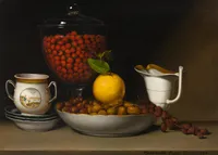 Still Life—Strawberries, Nuts, &c. by Raphaelle Peale
