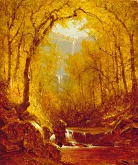 Kaaterskill Falls by Sanford Robinson Gifford