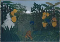 The Repast of the Lion by Henri Rousseau (le Douanier)